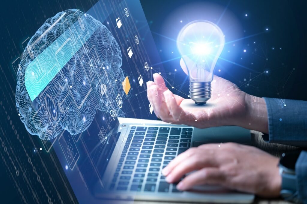 Businessman holding the global digital screen, digital layer effect, business strategy analytic concept, big data, cloud computing, data driven organization.ai,marketing in the metaverse,marketing 6.0