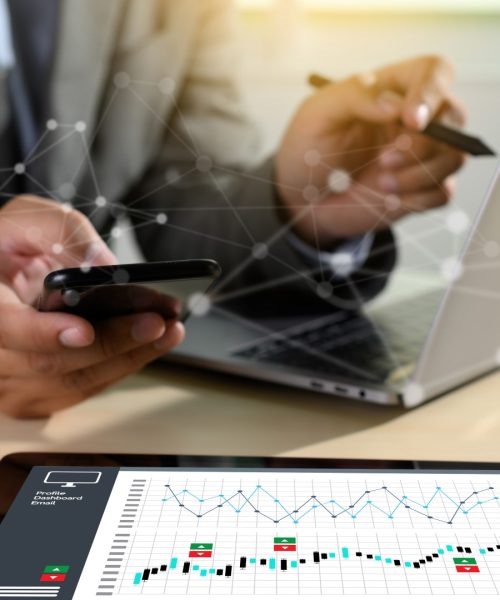 Work hard data analytics statistics information business technology
