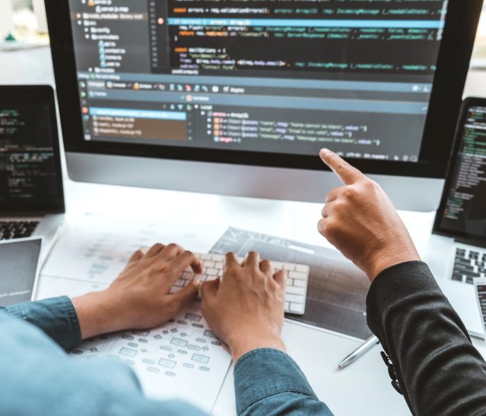 Developing programmer development website design and coding tech